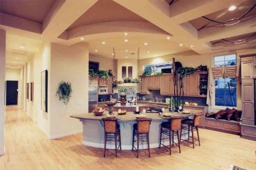 подвесные потолки на кухне фото